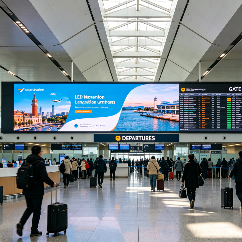 LED Displays for Airports & Transportation Hubs