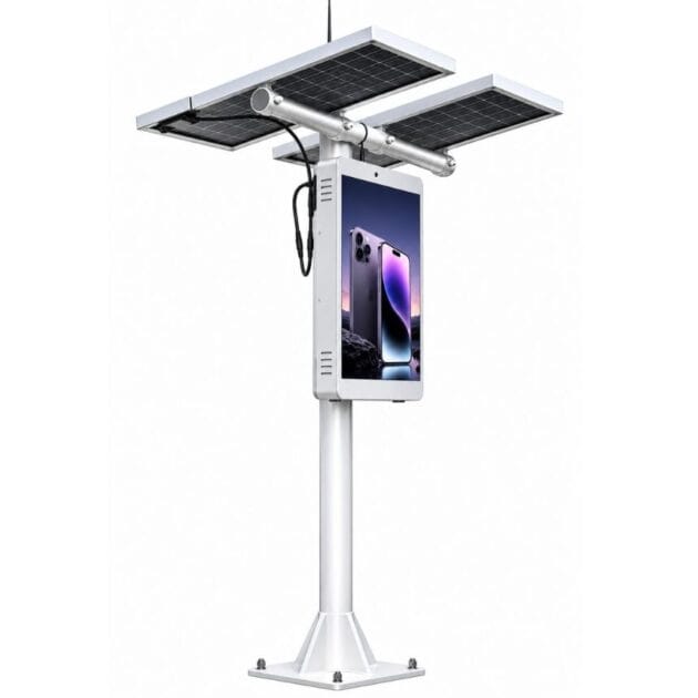 Solar-Powered Outdoor LED Advertising Display