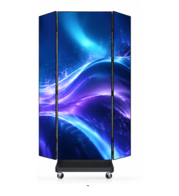 Tri-Fold LED Poster Display for Indoor Advertising
