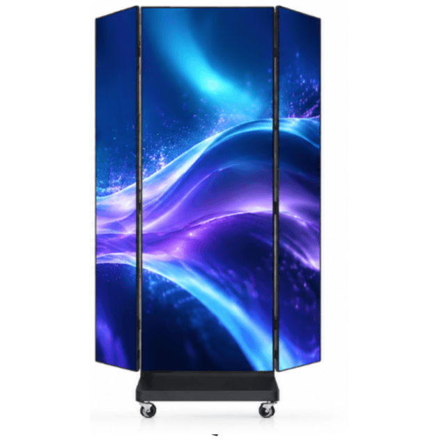 Tri-Fold LED Poster Display for Indoor Advertising